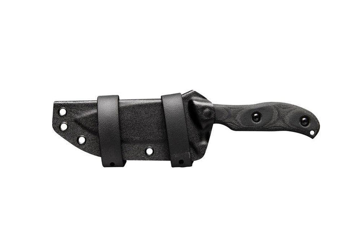 TOPS Knives Silent Hero 4 Black Canvas Micarta Sniper Gray 1095HC - Knives.mx