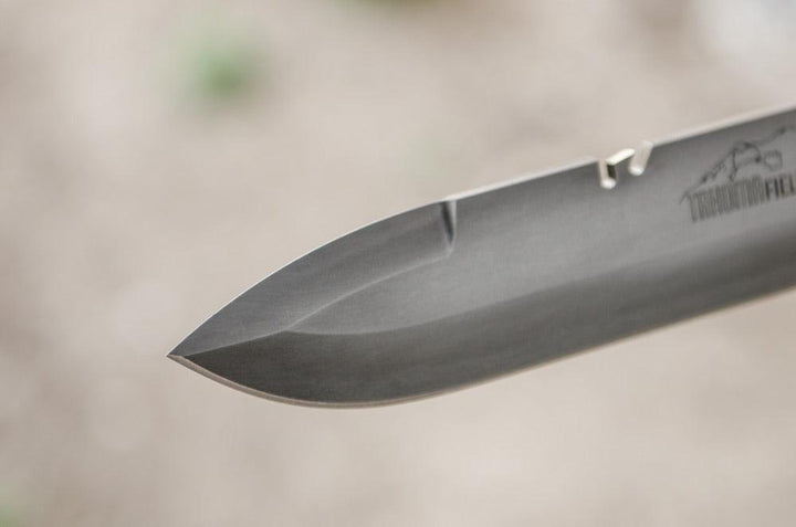 TOPS Knives Tahoma Field Knife Tan Canvas Micarta Spear Point 1095 - Knives.mx