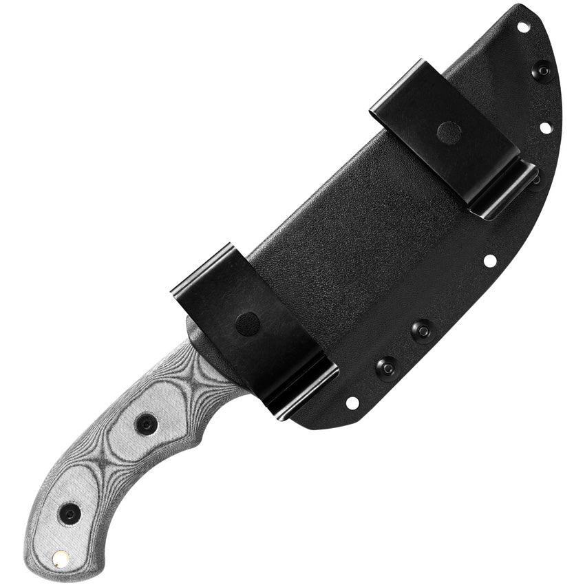 TOPS Knives Tom Brown Tracker Black Linen Micarta Camo 1095HC - Knives.mx