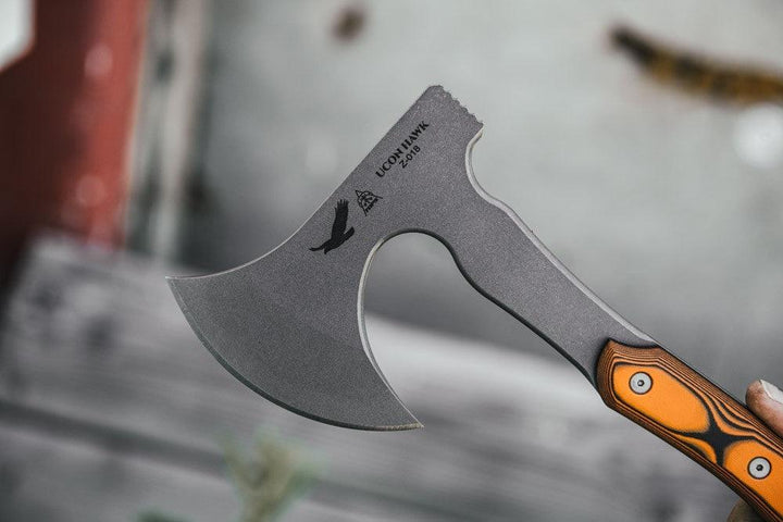 TOPS Knives Ucon Hawk Orange/Black SureTouch G10 Tumble 1095HC - Knives.mx