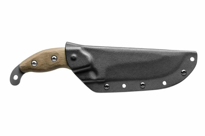 TOPS Knives Wind Runner XL Green Canvas Micarta Black River Wash 1095HC - Knives.mx