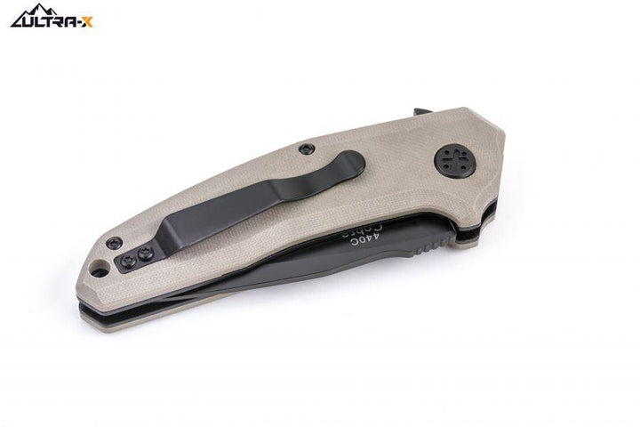 Ultra-X Cobra Linerlock Tan - Knives.mx