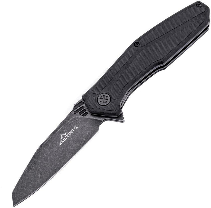 Ultra-X Omen Framelock Black G10 Blackwash AUS-8 - Knives.mx