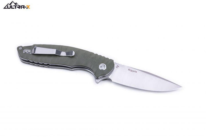 Ultra-X Ripple Linerlock Olive - Knives.mx