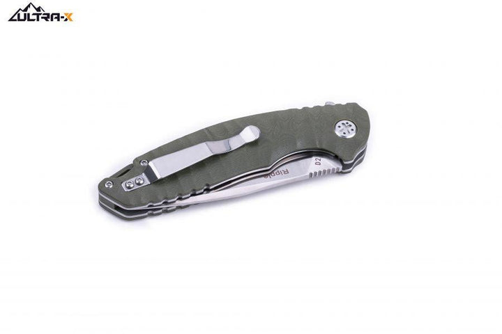 Ultra-X Ripple Linerlock Olive - Knives.mx