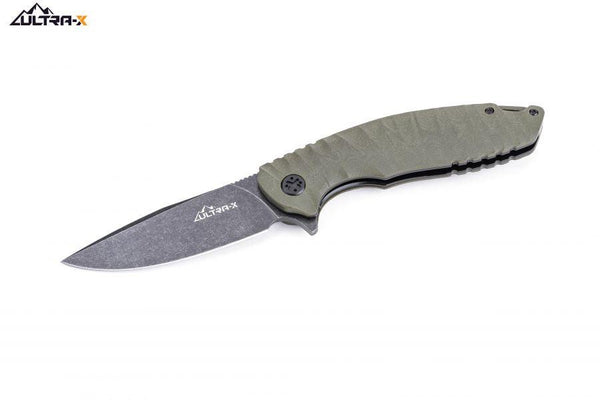 Ultra-X Ripple Linerlock Olive - Knives.mx