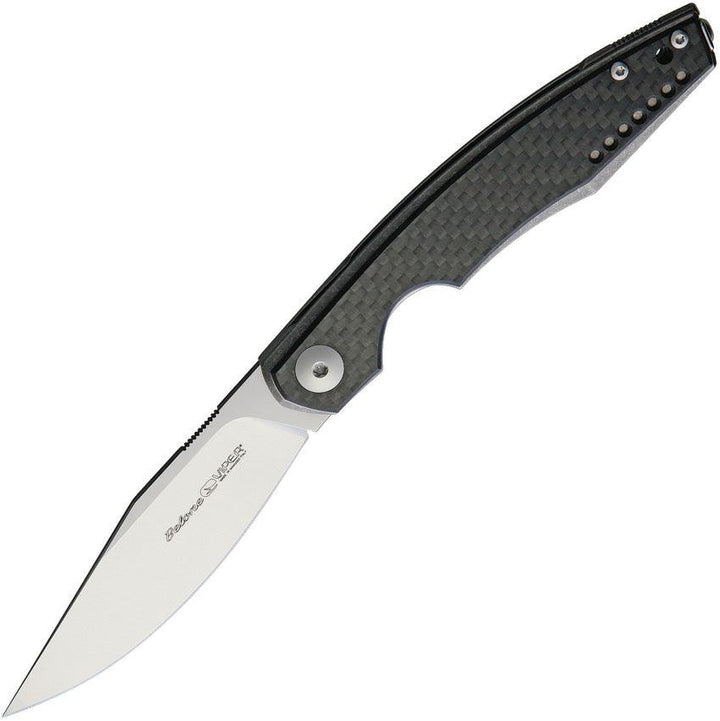 Viper Belone Linerlock Carbon Fiber Titanium Handle Satin Bohler M390 - Knives.mx