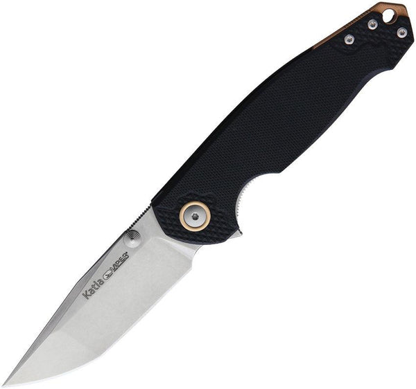 Viper Katla Linerlock Black G10 Stonewash Bohler M390 - Knives.mx