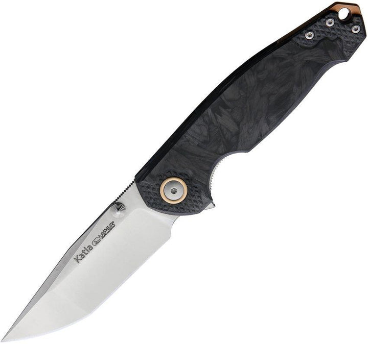 Viper Katla Linerlock Marbled Carbon Fiber Satin Bohler M390 - Knives.mx