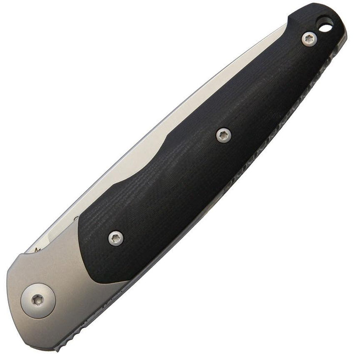 Viper Key Slip Joint Black G10 Titanium Bolsters Satin Bohler M390 - Knives.mx