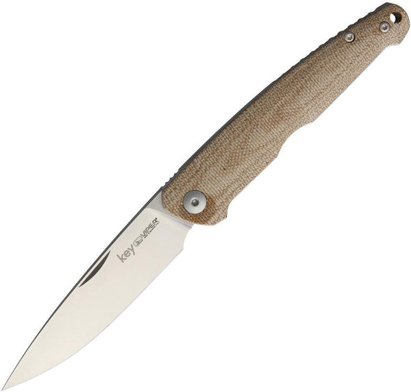 Viper Key Slip Joint Natural Micarta Satin Bohler M390 - Knives.mx