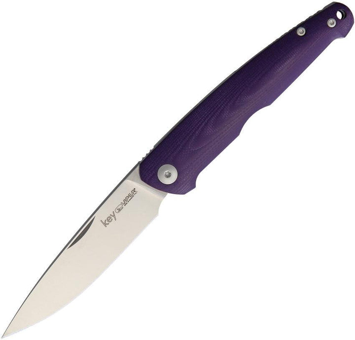 Viper Key Slip Joint Purple G10 Satin Bohler M390 - Knives.mx