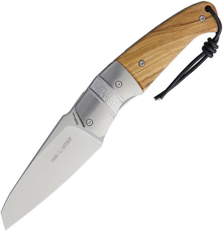 Viper Novis Linerlock Olive Wood Satin Bohler M390 - Knives.mx