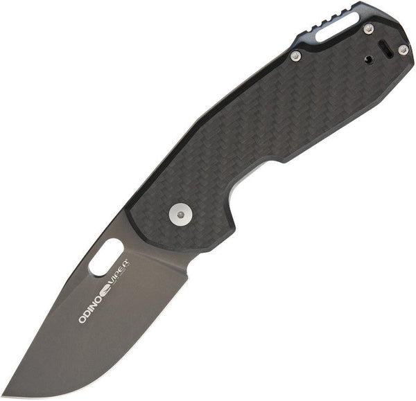 Viper Odino Framelock Carbon Fiber Black PVD Stonewash N690 Bohler - Knives.mx