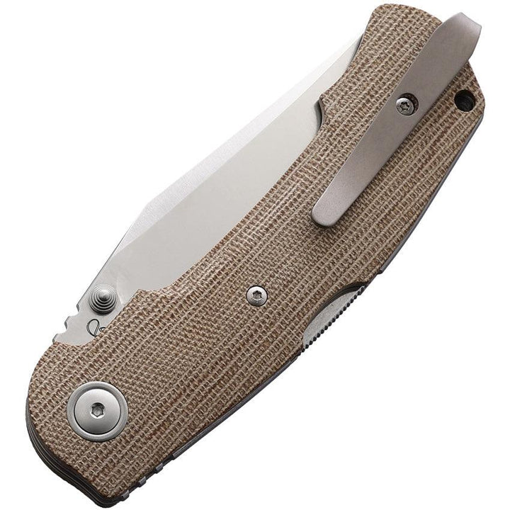 Viper Turn Essential Lockback Natural Canvas Micarta Satin Bohler M390 - Knives.mx