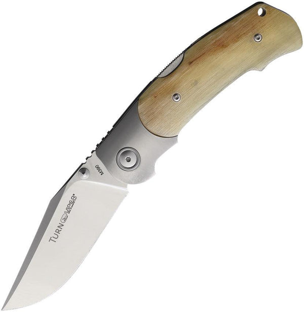 Viper TURN Lockback Ram Horn Satin Bohler M390 - Knives.mx