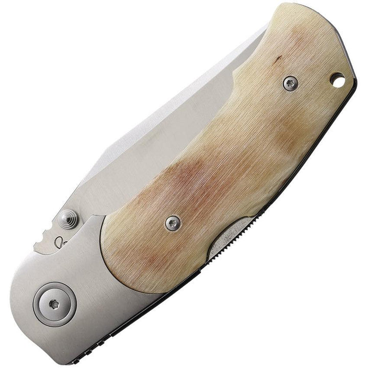 Viper TURN Lockback Ram Horn Satin Bohler M390 - Knives.mx