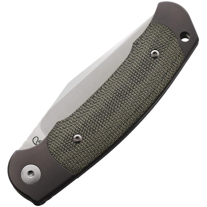 Viper Twin Slip Joint Green Canvas Micarta Satin Bohler M390 - Knives.mx