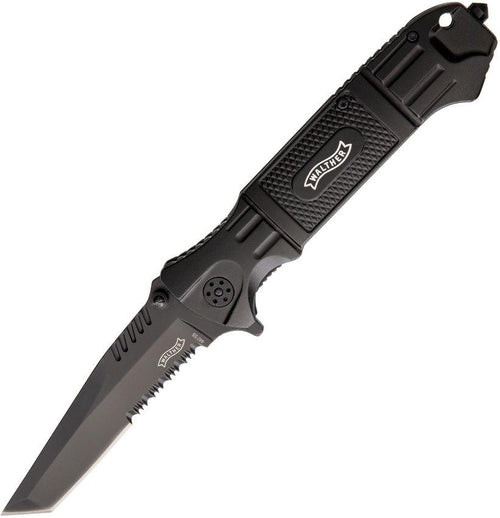 Walther BTTK Black Tac Tanto 440 Stainless Serrated