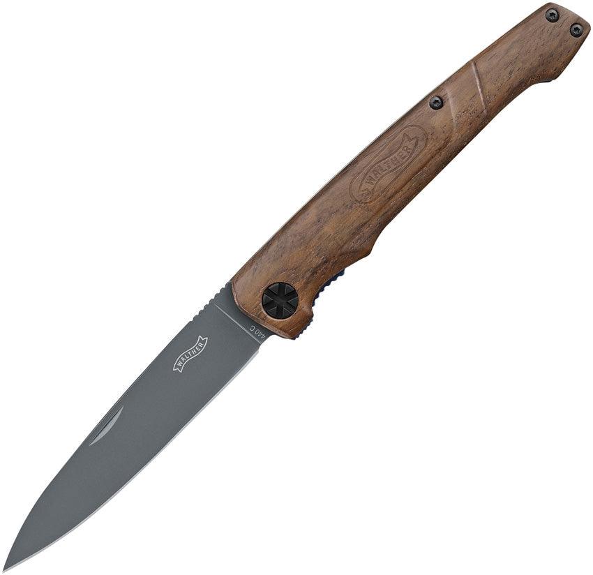 Walther BWK-1 Linerlock Walnut 440C Stainless - Knives.mx