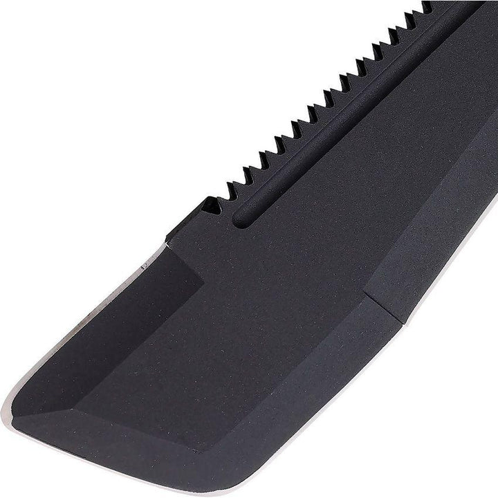 Walther MSM Machete Black G10 Powder Coated Sawback 1065HC - Knives.mx