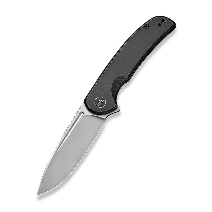 We Knife Beacon Framelock Black 6AL4V Titanium Silver Bead Blasted CPM 20CV - Knives.mx