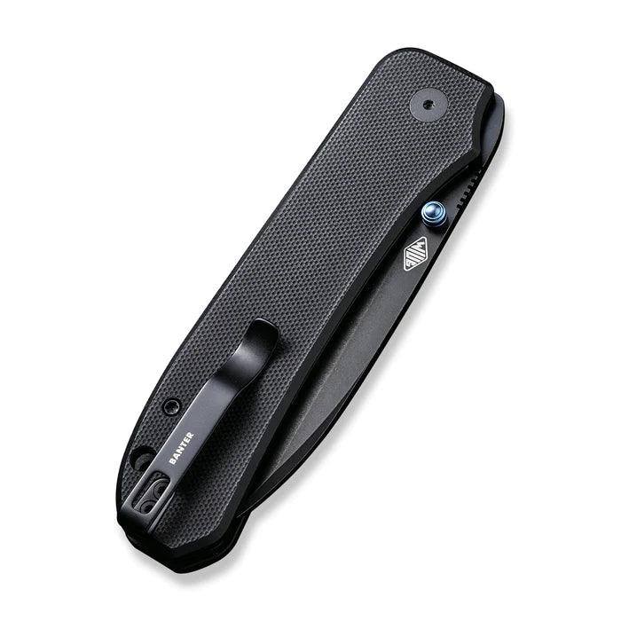 We Knife Big Banter Linerlock Blackout G10 Stonewash CPM 20CV - Knives.mx