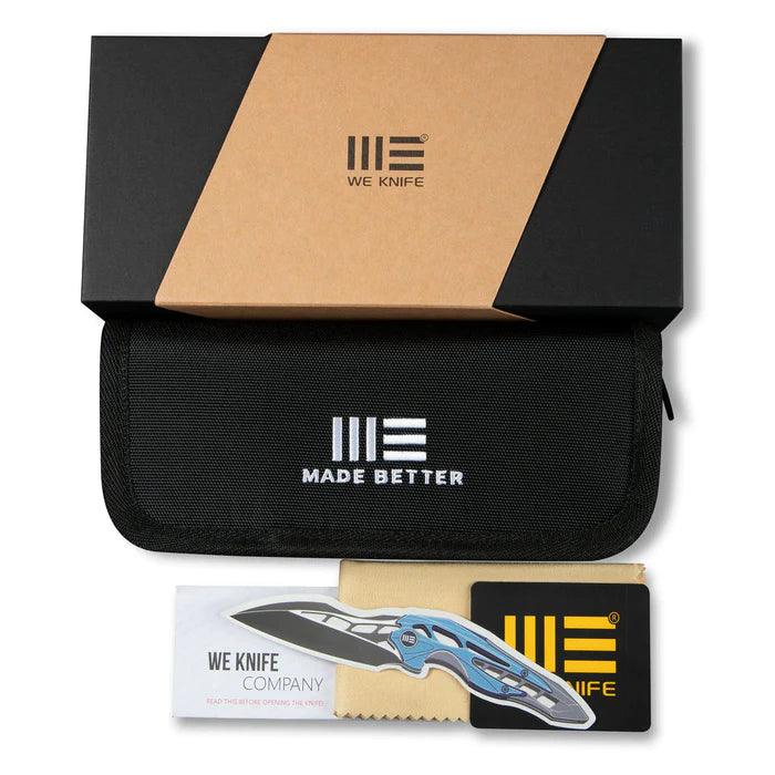 We Knife Big Banter Linerlock Blackout G10 Stonewash CPM 20CV - Knives.mx