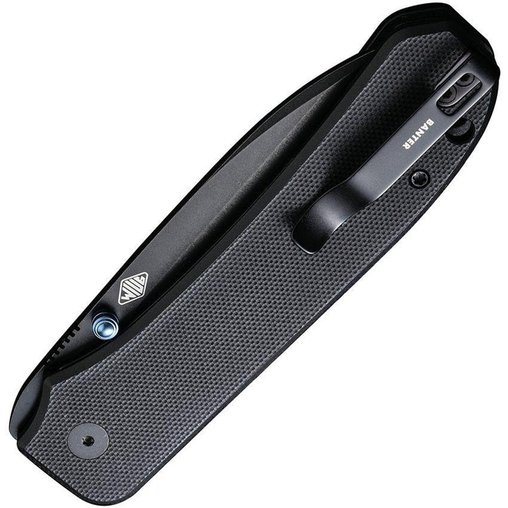 We Knife Big Banter Linerlock Blackout G10 Stonewash CPM 20CV - Knives.mx