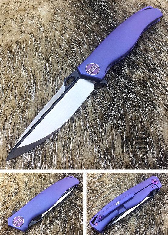 We Knife Model 606 Framelock Blue Satin - Knives.mx