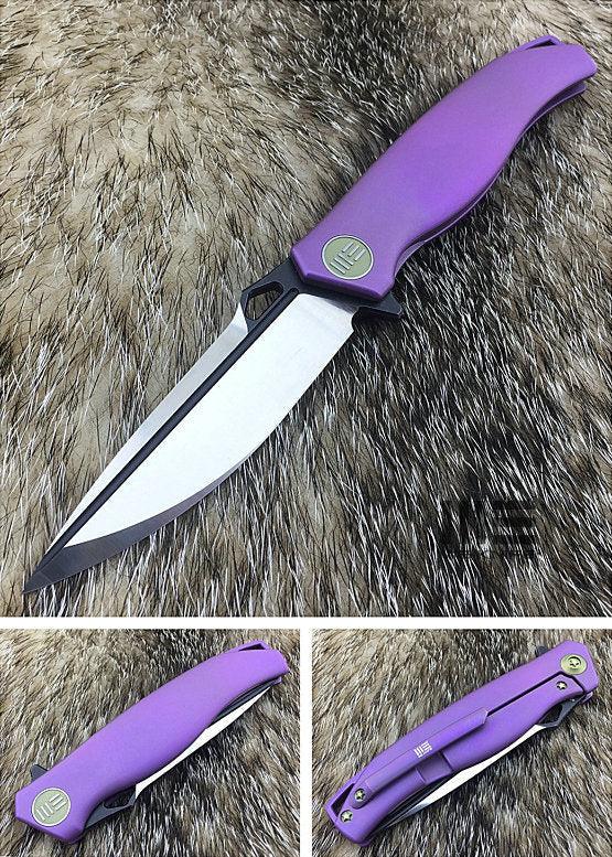 We Knife Model 606 Framelock Purple - Knives.mx