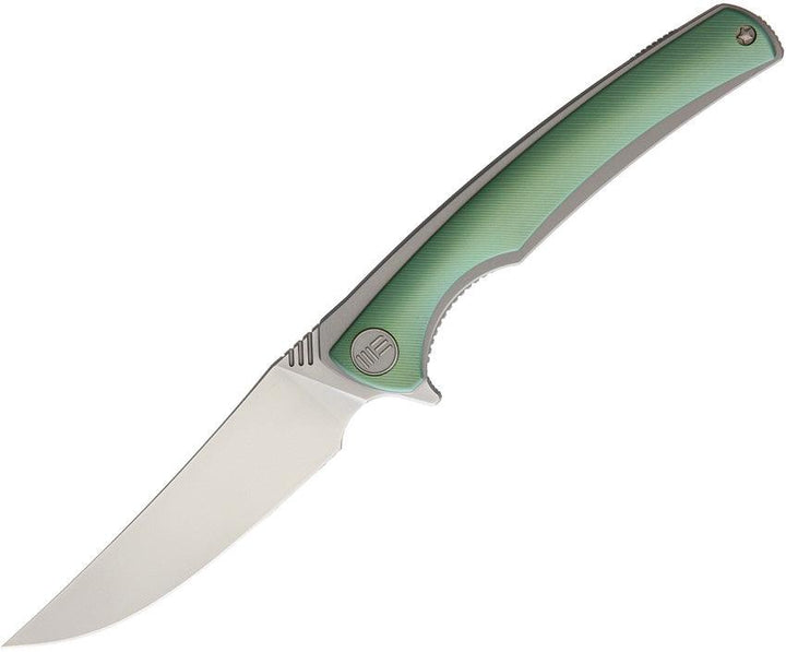 We Knife Model 704 Green Satin Bohler M390 - Knives.mx