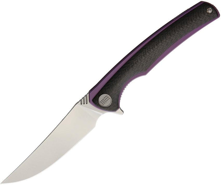 We Knife Model 704 Purple CF Satin Bohler M390 - Knives.mx