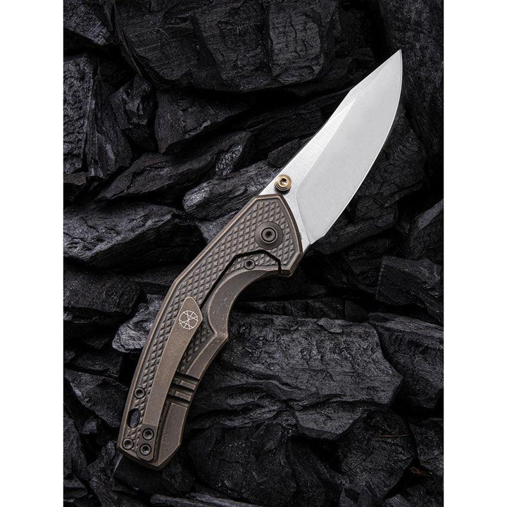 We Knife Roadie Framelock Bronze - Knives.mx