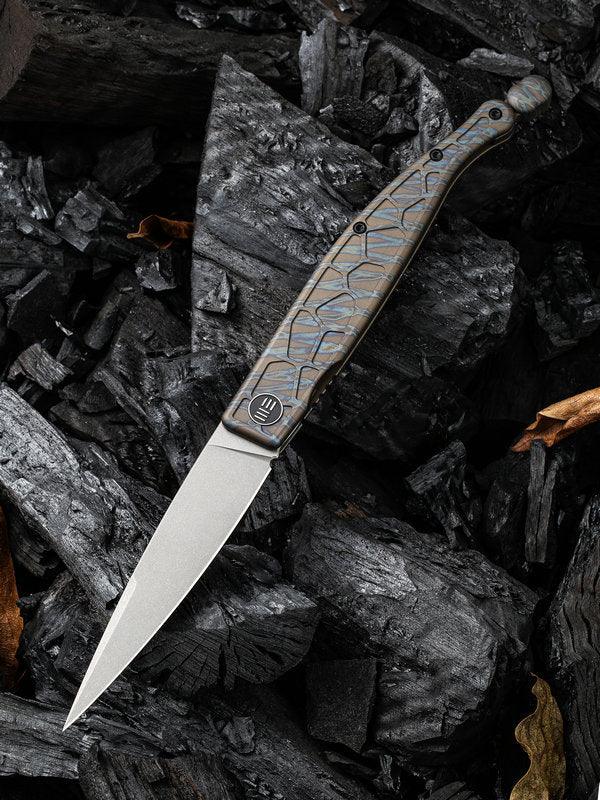 We Knife Roman Framelock Tiger Stripe - Knives.mx