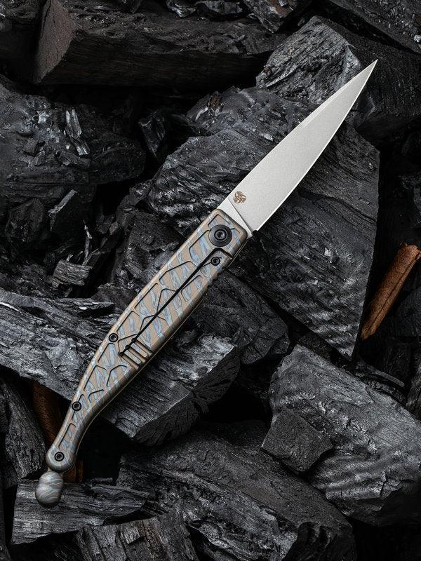 We Knife Roman Framelock Tiger Stripe - Knives.mx