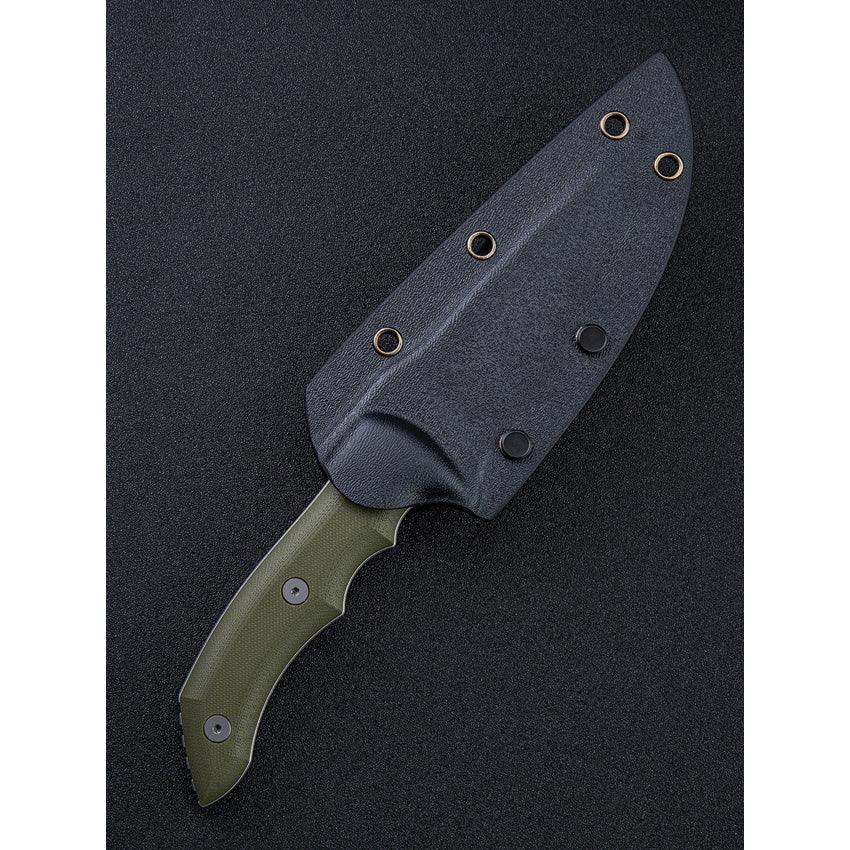 We Knife Stonefish Green G10 Stonewash CPM-20CV - Knives.mx