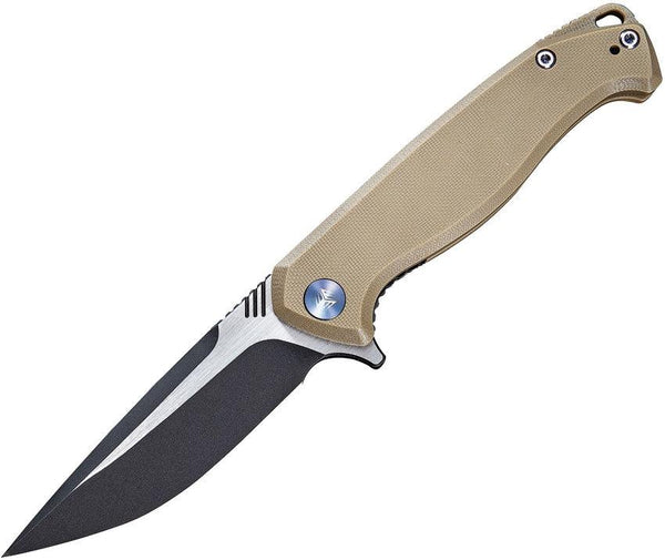 We Knife Streak Linerlock Tan G10 Black stonewash - Knives.mx