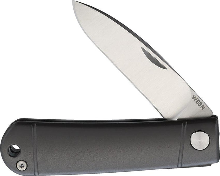 Wesn Goods The Henry Slip Joint Gray Ttanium Satin 14C28N Sandvik - Knives.mx