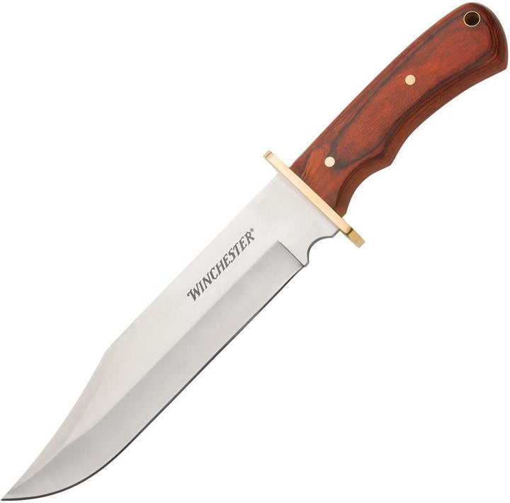 Winchester Bowie Brown Wood Satin Stainless - Knives.mx