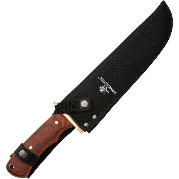 Winchester Bowie Brown Wood Satin Stainless - Knives.mx