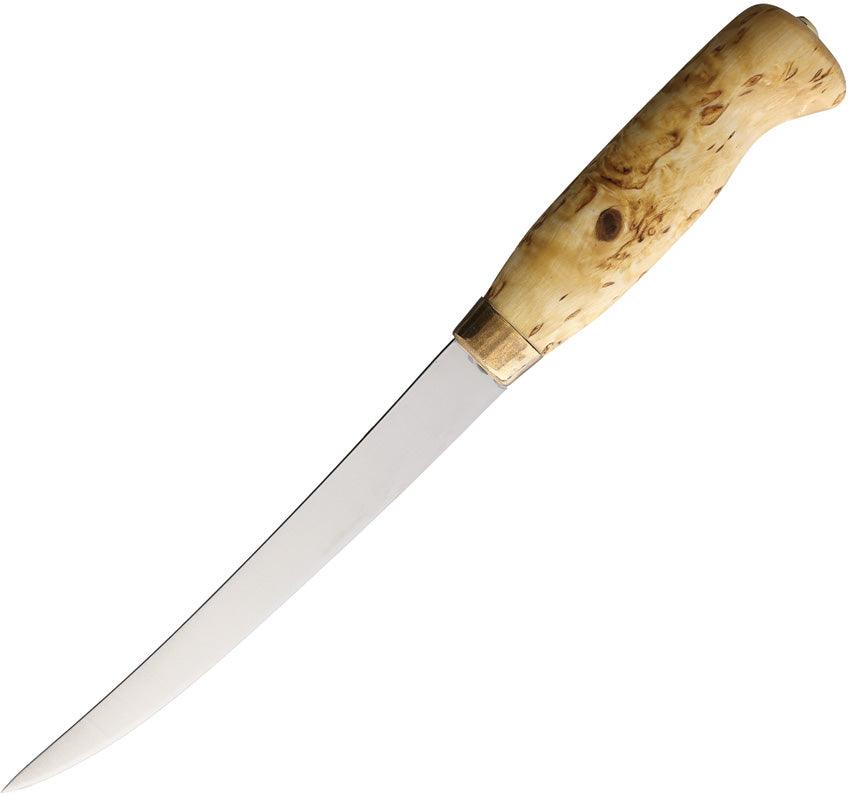 Wood Jewel Fillet Knife Curly Birch - Knives.mx