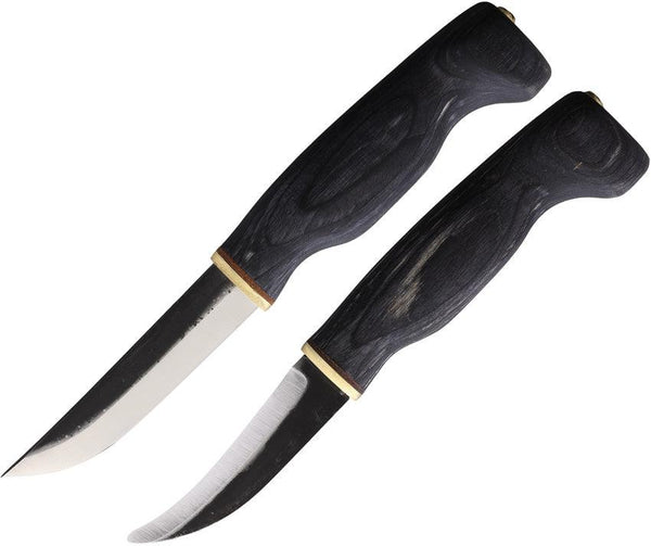 Wood Jewel Fixed Blade Set Black - Knives.mx