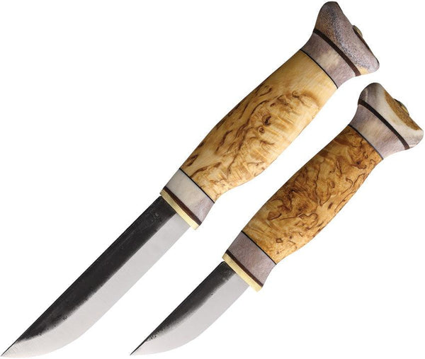 Wood Jewel Fixed Blade Set Curly - Knives.mx