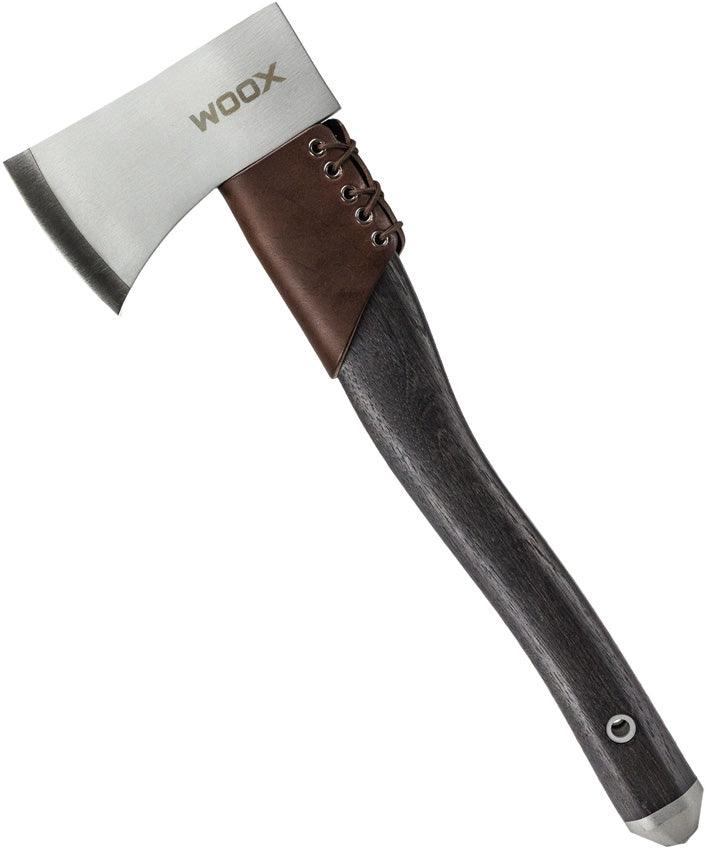 WOOX AX1 Tactical Axe Appalachian Hickory Midnight Grey Cerakote Tempered Carbon Steel - Knives.mx