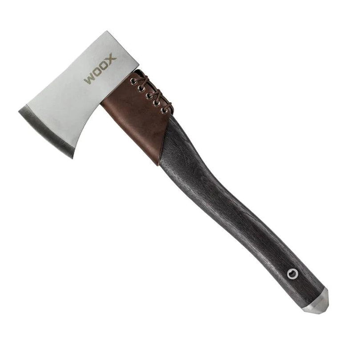 WOOX AX1 Tactical Axe Appalachian Hickory Midnight Grey Cerakote Tempered Carbon Steel - Knives.mx