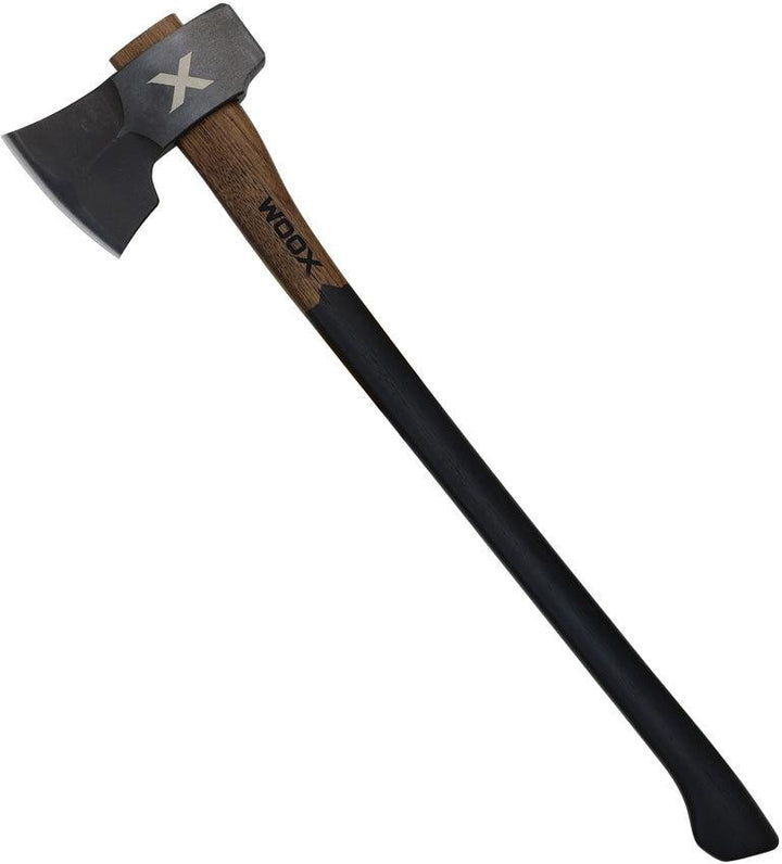 WOOX Forte-x Hewing Heavy Duty Axe 28" Black and Brown American Hickory 1060HC - Knives.mx