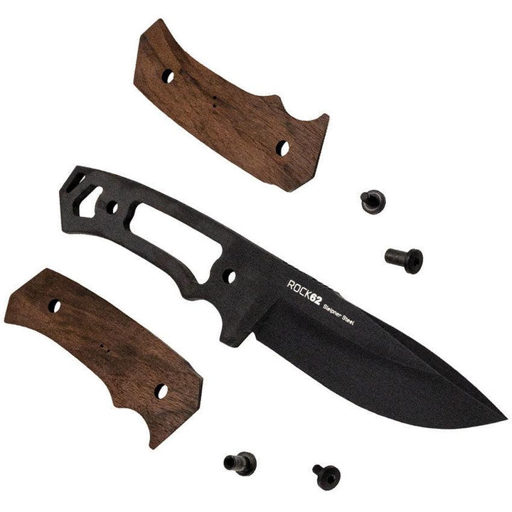 WOOX Rock 62 Fixed Blade Walnut Sleipner tool steel - Knives.mx