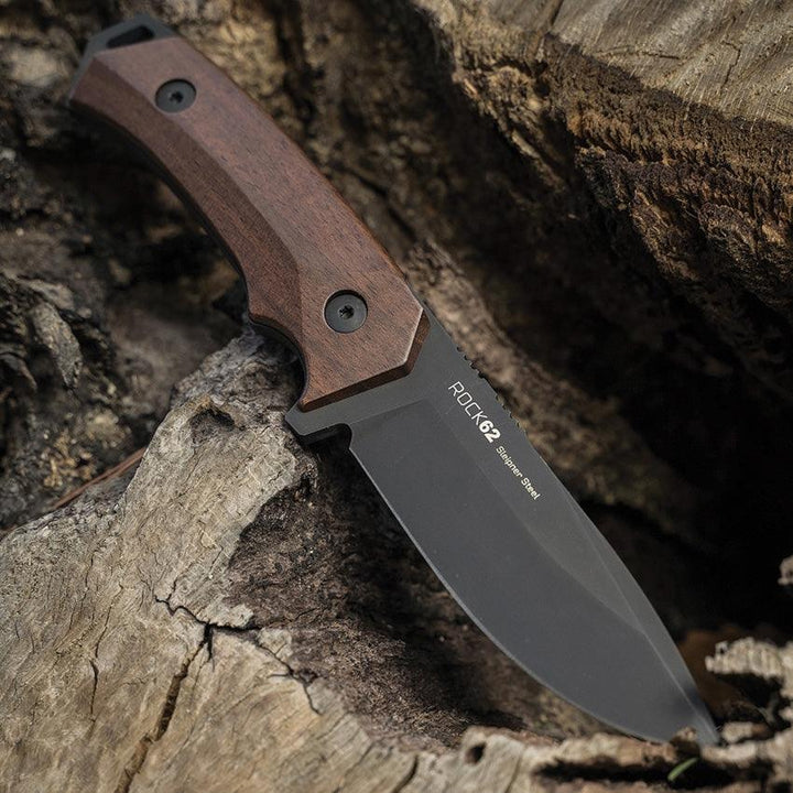 WOOX Rock 62 Fixed Blade Walnut Sleipner tool steel - Knives.mx