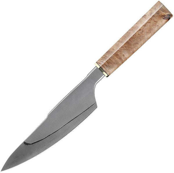 Xin Cutlery Chef's Knife Burl Maple Acid Etched Finish 440C - Knives.mx